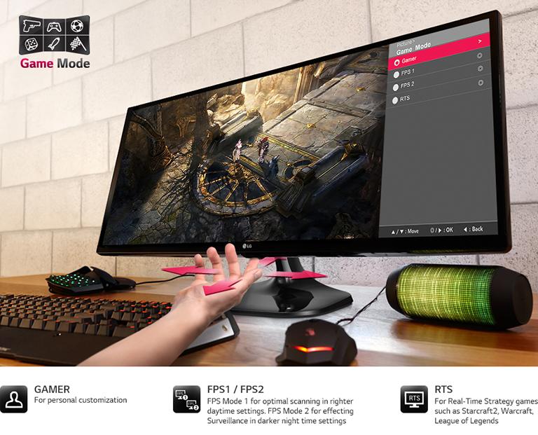 LG 29UM57-P: 29'' Class 21:9 UltraWide® IPS LED Gaming Monitor (29 